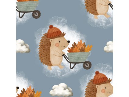 Softshell - Ježek a podzim | Švadlenka Madlenka