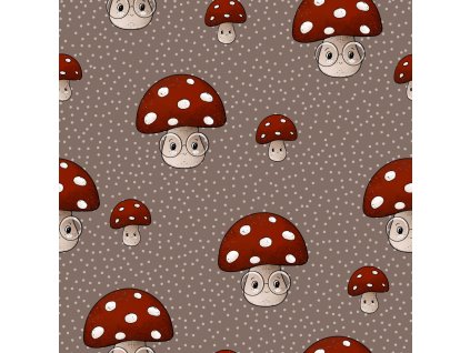 Softshell - Muchomůrky s brýlemi | Švadlenka Madlenka
