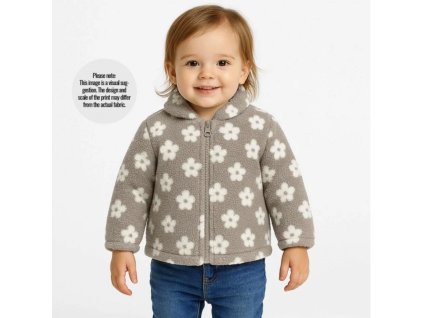 Teddy – Bílé kytičky 🌸 | Švadlenka Madlenka