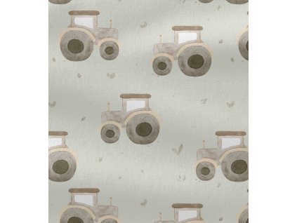 Teplákovina - Traktor na zelené | Švadlenka Madlenka