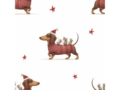 Teplákovina - Jezevčík a myšky | Švadlenka Madlenka