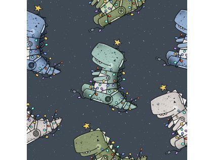 Teplákovina - Vánoční Dino | Švadlenka Madlenka