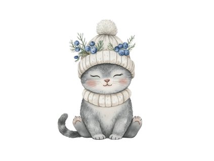 Nažehlovačka – Vánoční kočička 🐱🎄 | Švadlenka Madlenka