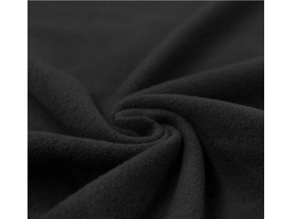 Bavlněný fleece - černá | Švadlenka Madlenka
