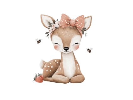 Nažehlovačka Srnečka s mašlí