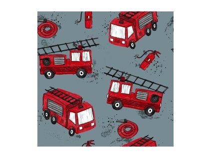 Úplet -  Hasiči na šedé – úplet | Švadlenka Madlenka