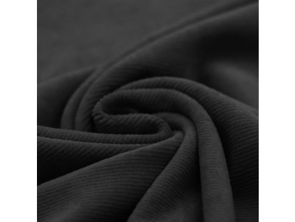 Manšestrový úplet - Černá | Švadlenka Madlenka