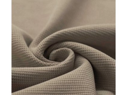 Látka – Wafle-Taupe Švadlenka Madlenka