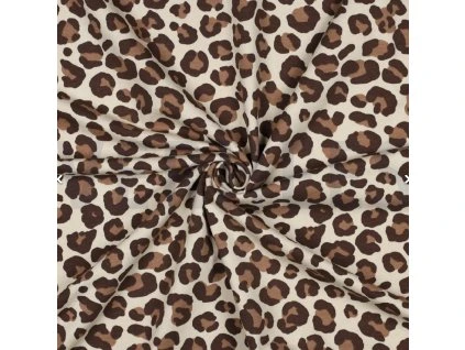 Teplákovina počesaná - Leopard | Švadlenka Madlenka