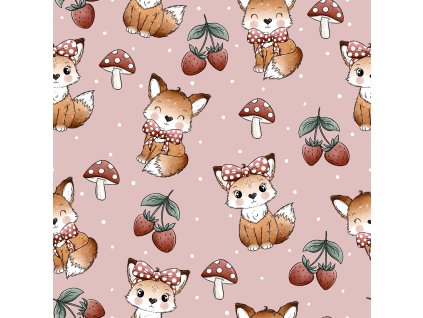 uplet liska s puntiky vzor