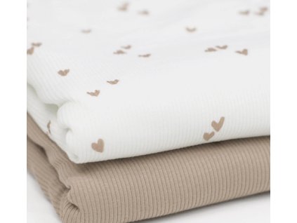 Úplet – Žebrovaný úplet - Drobná srdíčka Švadlenka Madlenka