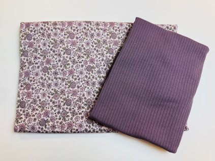 Balíček -  Fialové květy  - 2 ks