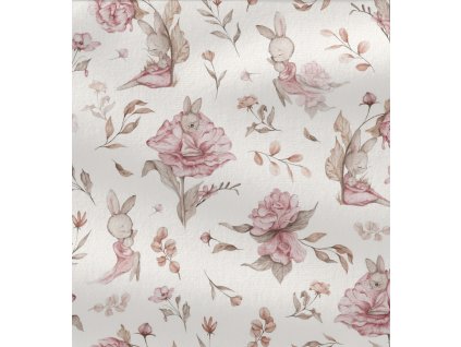 Úplet – Žebrovaný úplet-Zajíček na louce Švadlenka Madlenka