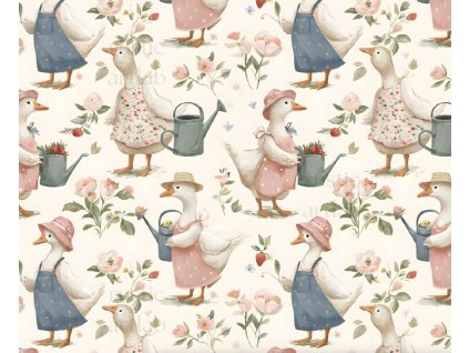 Úplet - Husy s konvičkou | Švadlenka Madlenka