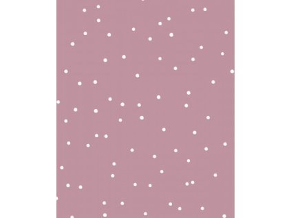 Úplet – Žebrovaný úplet - Nepravidelné puntíky Růžová Švadlenka Madlenka