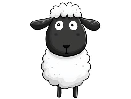 Nažehlovačka Černá ovce | Švadlenka Madlenka