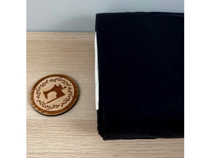 Bio Náplet žebrovaný - Černá | Švadlenka Madlenka