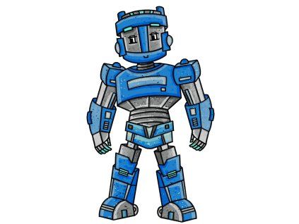Nažehlovačka Modrý robot