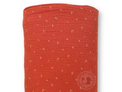 Látka – Bio Mušelín - Třešně Švadlenka Madlenka