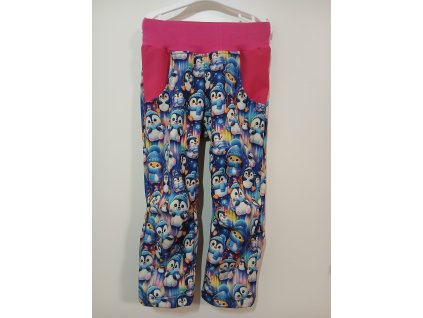 Softshelové kalhoty Tučňáci, vel. 104