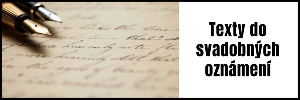 Texty do svadobných oznámení