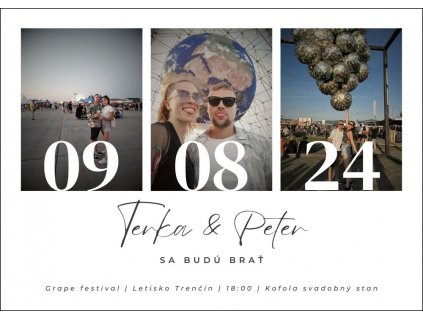 Svadobné oznámenie Fest