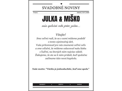 Svadobné noviny