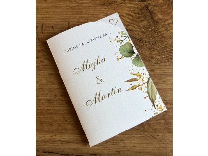 Vyrezávané oznámenie Olive