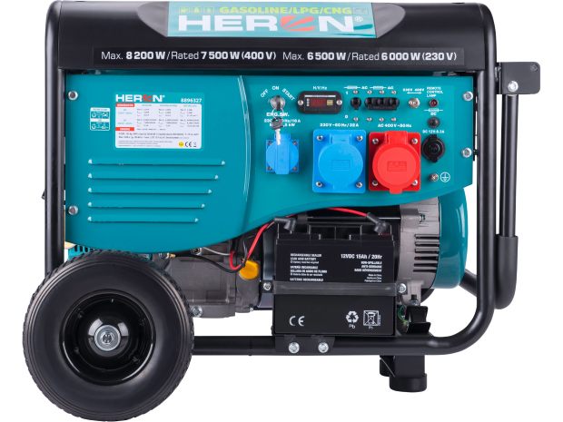 Elektrocentrála HERON hybrydní 17HP/7,5kW 3 fáze