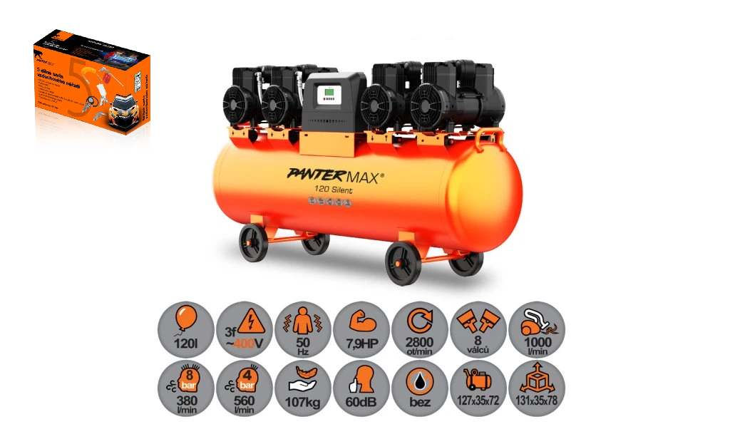 Kompresor PANTERMAX Air Flow 120 Silent