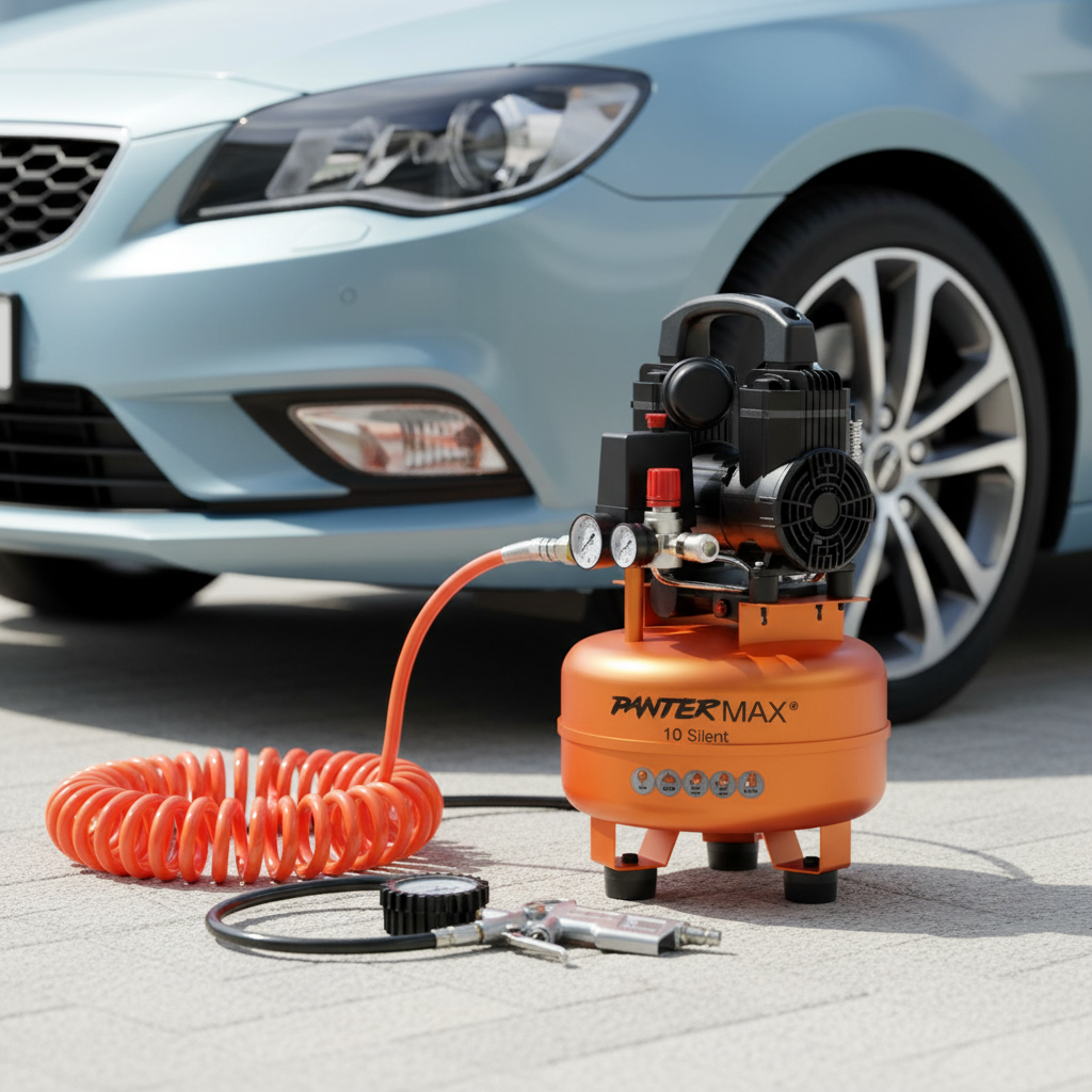 Kompresor PANTERMAX Air Flow 10 Silent + 5ti dílná sada