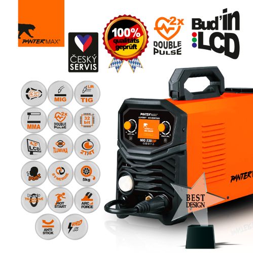 Zváračka Pantermax 230DP Synergy MIG/TIG/MMA