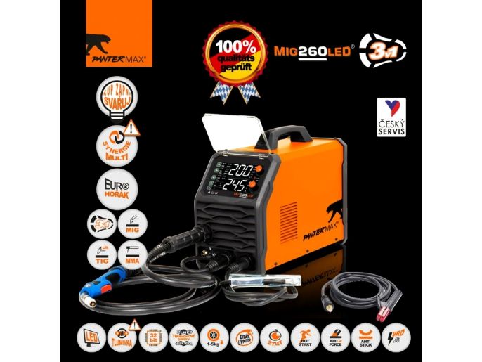 Svářečka Pantermax MIG 260 LED