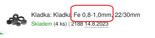 obrázek průměrů kladek