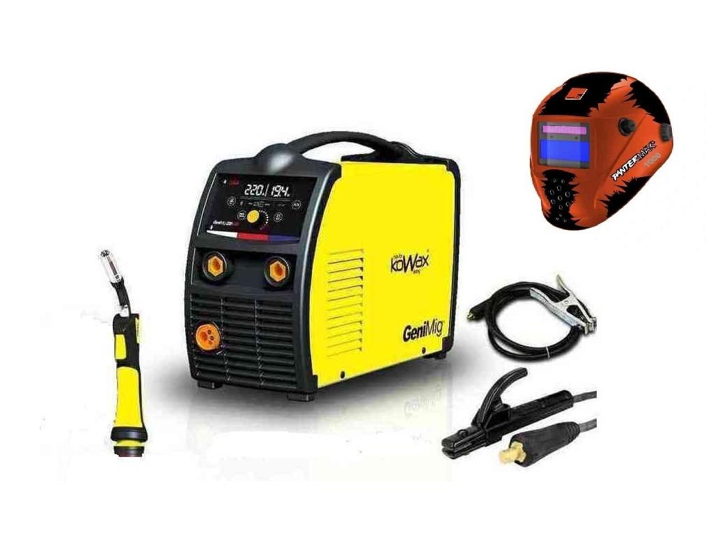 Svářečka CO2 KOWAX GeniMig 220 LCD Synergy - výhodný SET