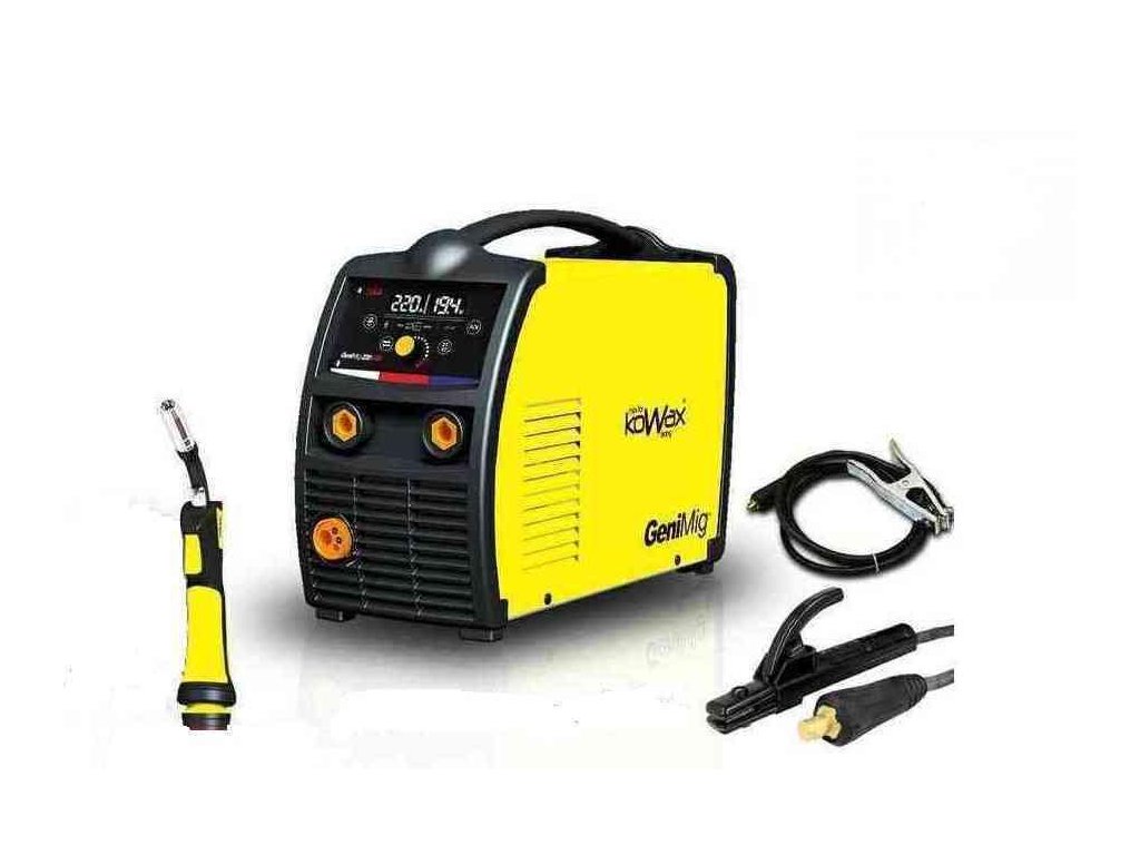 Svářečka CO2 KOWAX GeniMig 220 LCD Synergy včetně hořáku