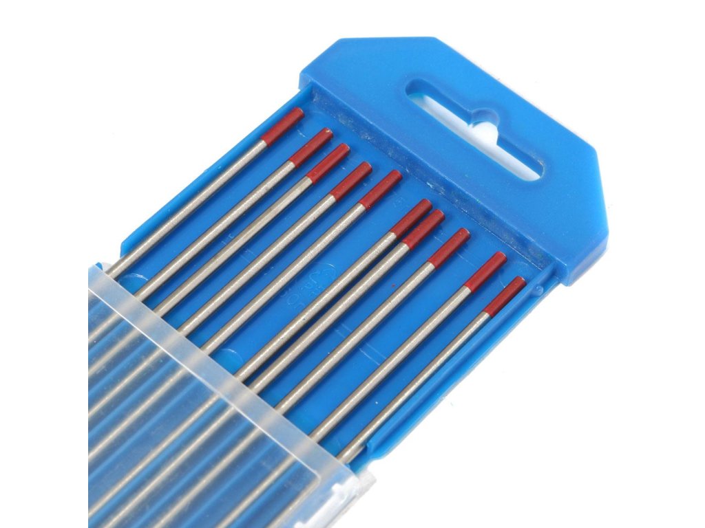 Červená wolframová elektroda , 1 kus, O 1,00 - 3,20 mm