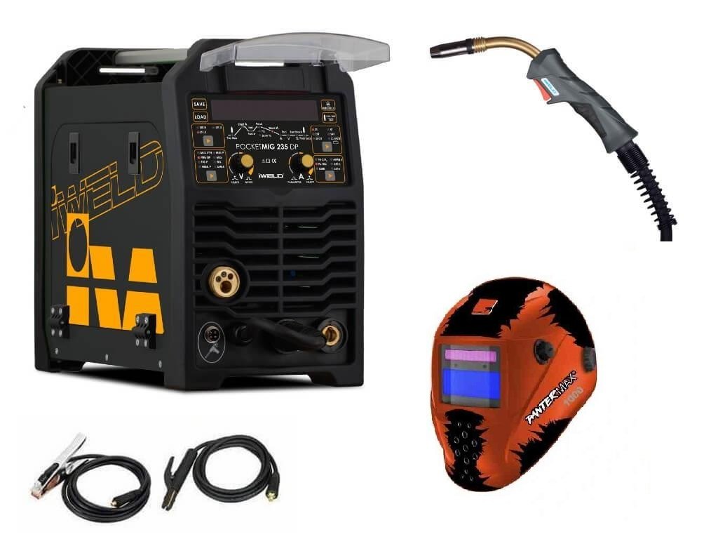 Svářečka CO2 iWeld PocketMig 235 DP pro MIG, MMA a LiftTig - výhodný SET