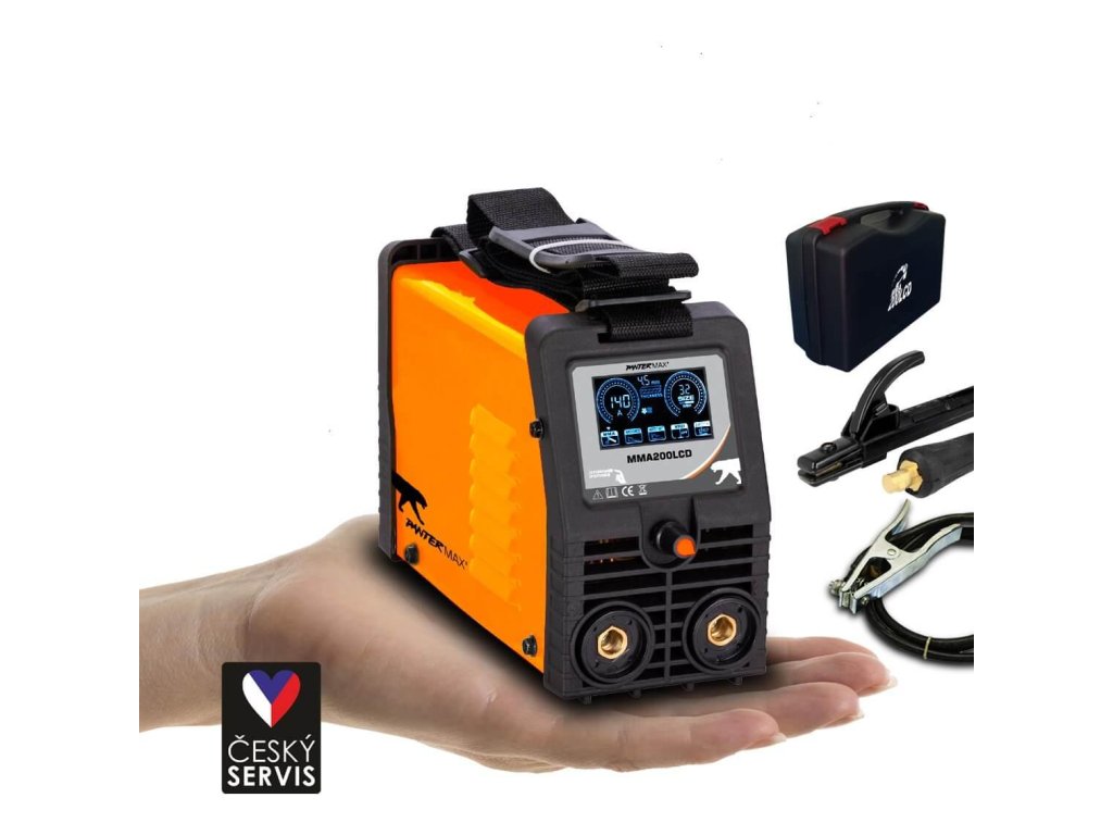 Svářecí invertor PanterMax 200 LCD pro MMA a LiftTIG