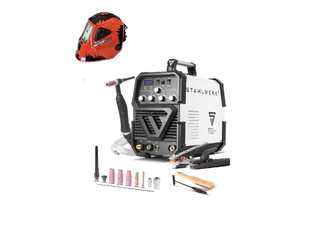 Svářečka STAHLWERK AC/DC TIG 200 ST IGBT HF - výhodný SET
