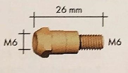 Abicor Binzel Náhradní díly pro svářecí hořák CO2 240A, 260A a 360A Díl hořáku CO2 240A, 260A a 360A: 140.0051X Průvlak masiv M6 0,8 140.0051