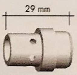 Abicor Binzel Náhradní díly pro svářecí hořák CO2 240A, 260A a 360A Díl hořáku CO2 240A, 260A a 360A: 142.0005 Mezikus - držák špičky MB 36 M6/M8