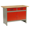 Pracovní stůl MARS 2x zásuvka, 2x dvířka - 1215 x 610 x 800 mm