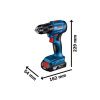 Aku vrtačka Bosch PRO GSR 185-LI