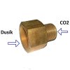 Přechodka / redukce na lahev a redukční ventilDusík co2