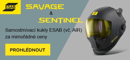 Atrektivní ceny kukel ESAB Savage A40 a Sentinel A60