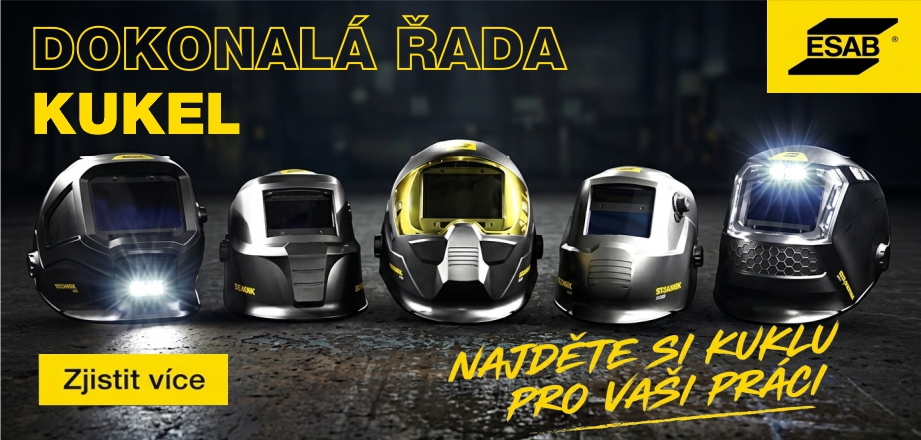 Dokonalá řada kukel ESAB