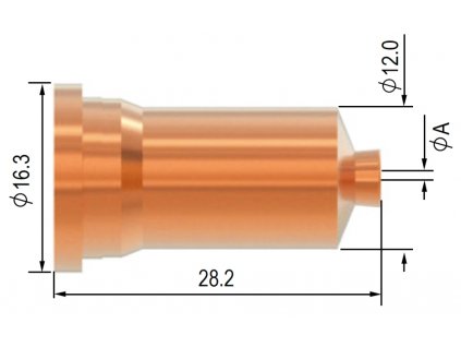 Dýza Parker SCP 120 - 1,5 mm - pro kontaktní řezání