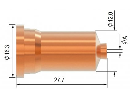 Dýza Parker SCP 120 - 1,2 mm - pro kontaktní řezání