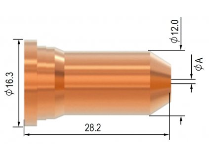 Dýza Parker SCP 120 - 1,4 mm - pro řezání s odstupem